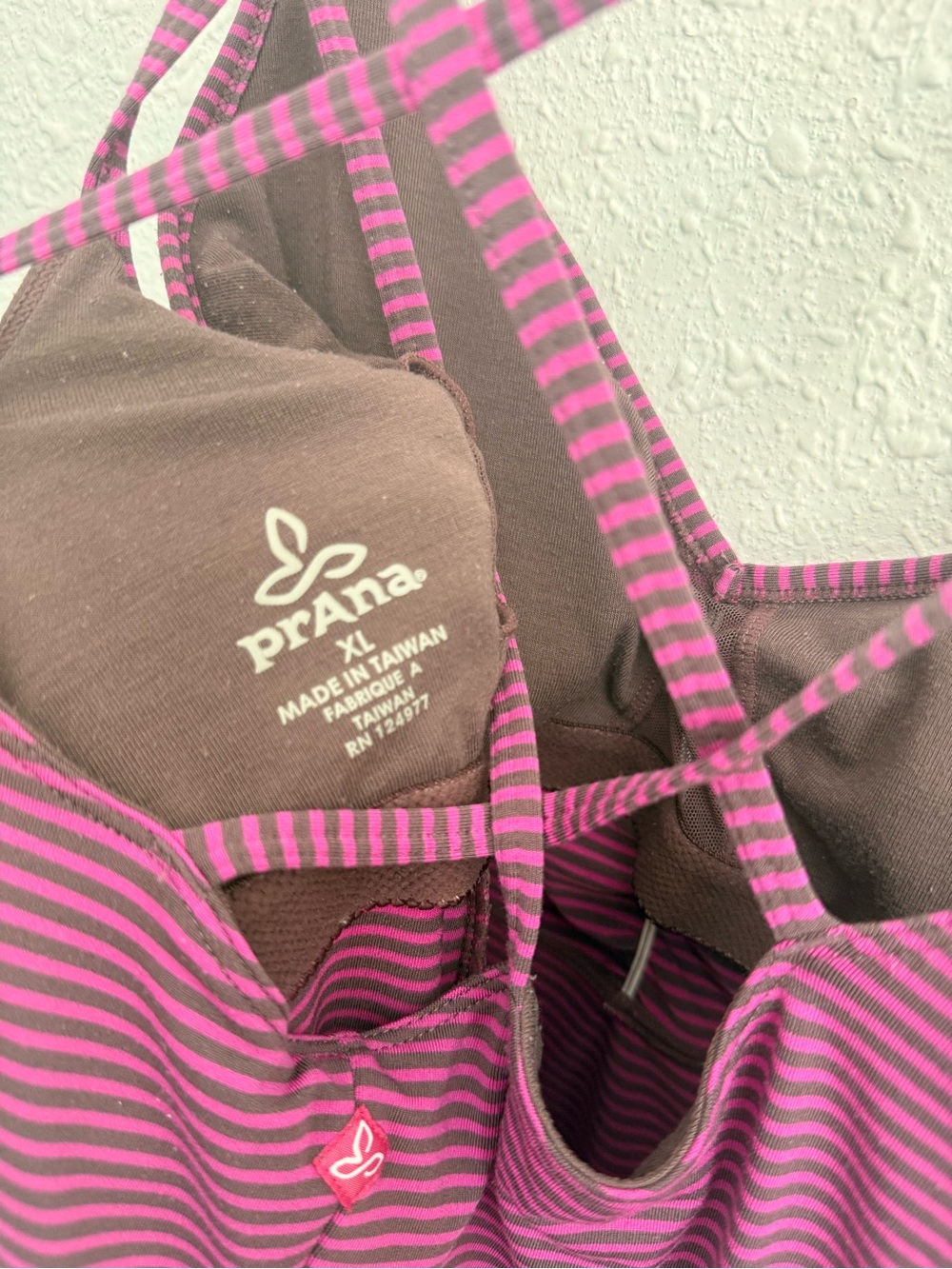Prana purple magenta striped active sun dress xl - Picture 2 of 10